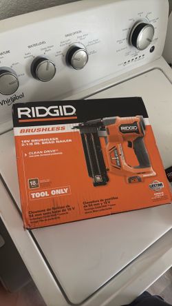 Rigid brushless 18v Brad nailer