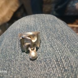 70s Era  Sterling Silver 'Aries' Ring By BJORN WECKSTOM⁹