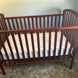Baby Crib W/ Mattress 