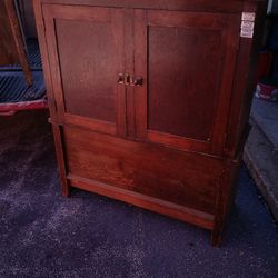Old real wood cabinet