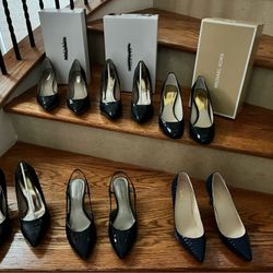 Women’s High Heel Shoes - Navy $5-$10