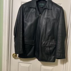 Polo Brand Geniun Leather Jacket, Woman Medium