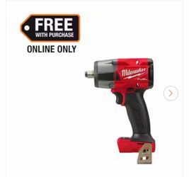Milwaukee M18 FUEL Gen-2 18V Lithium-Ion Brushless Cordless Mid Torque 1/2 in. Impact Wrench w/Friction Ring (Tool-Only)