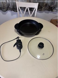 Mainstays 12” Electric Skillet with Lid