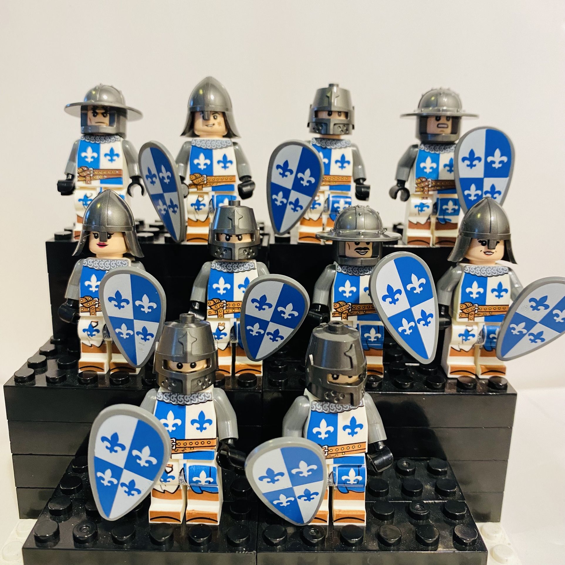Templar Knights Minifigures Medieval Soldiers | New Custom Lego Compatible Toy