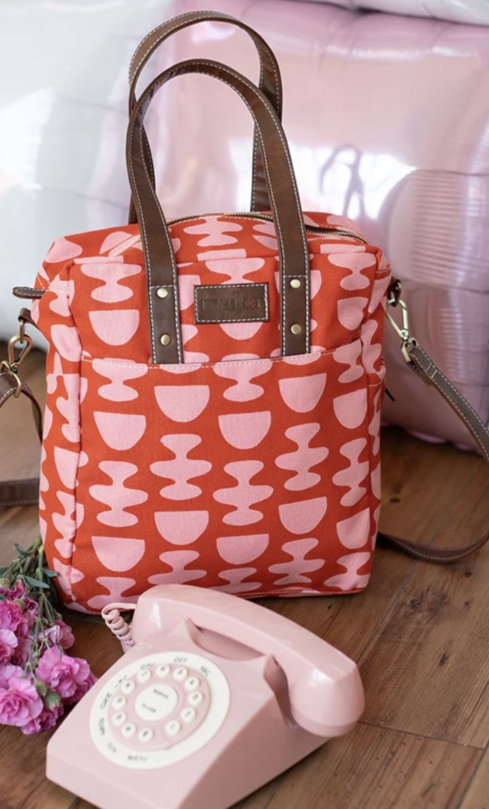 Maika Nacka NWT Sold Out Print Canvas Tote Handbag Crossbody Bag