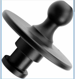 Fifth Wheel to Gooseneck Adapter (contact info removed) - Kingpin to 2-5/16 Inch Ball With 30,000lbs Max Load Capacity - For Tractor and Trailer - Bla