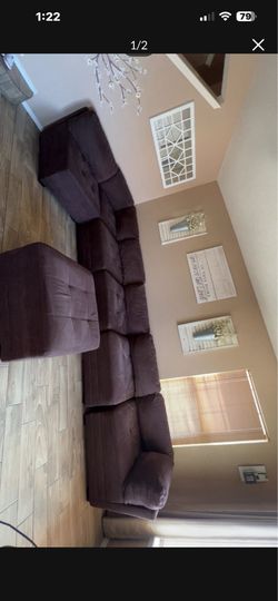 brown large sectional