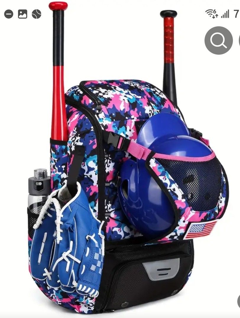 Baseball Softball Bat Bag Backpack