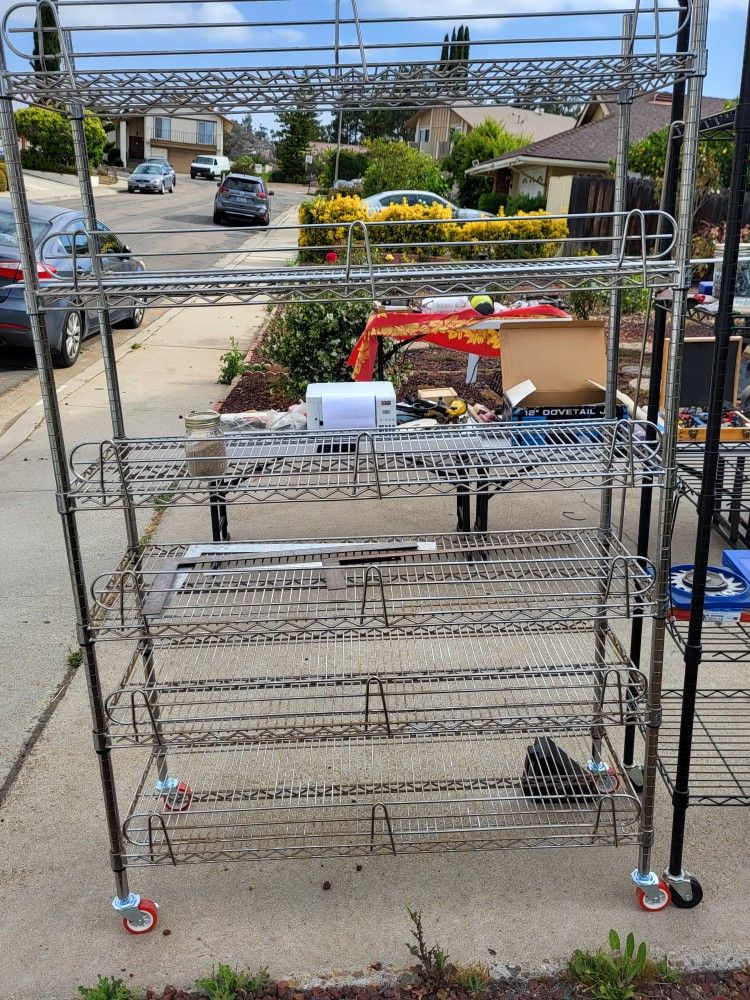 Wire Shelf With Wheels