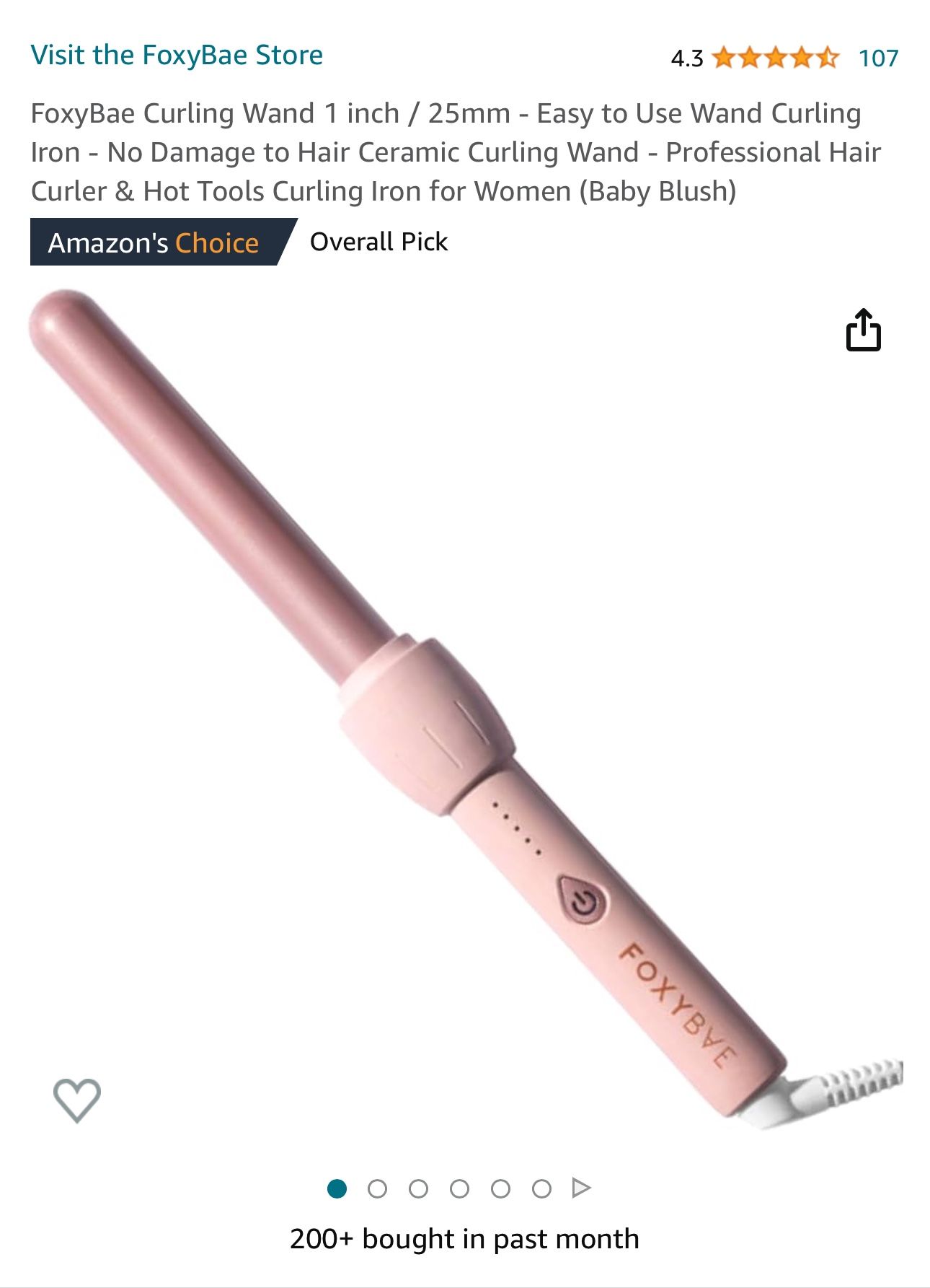 Foxybae Curling Wand