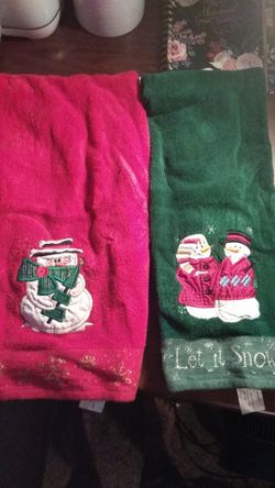 Set of 2 Christmas towels