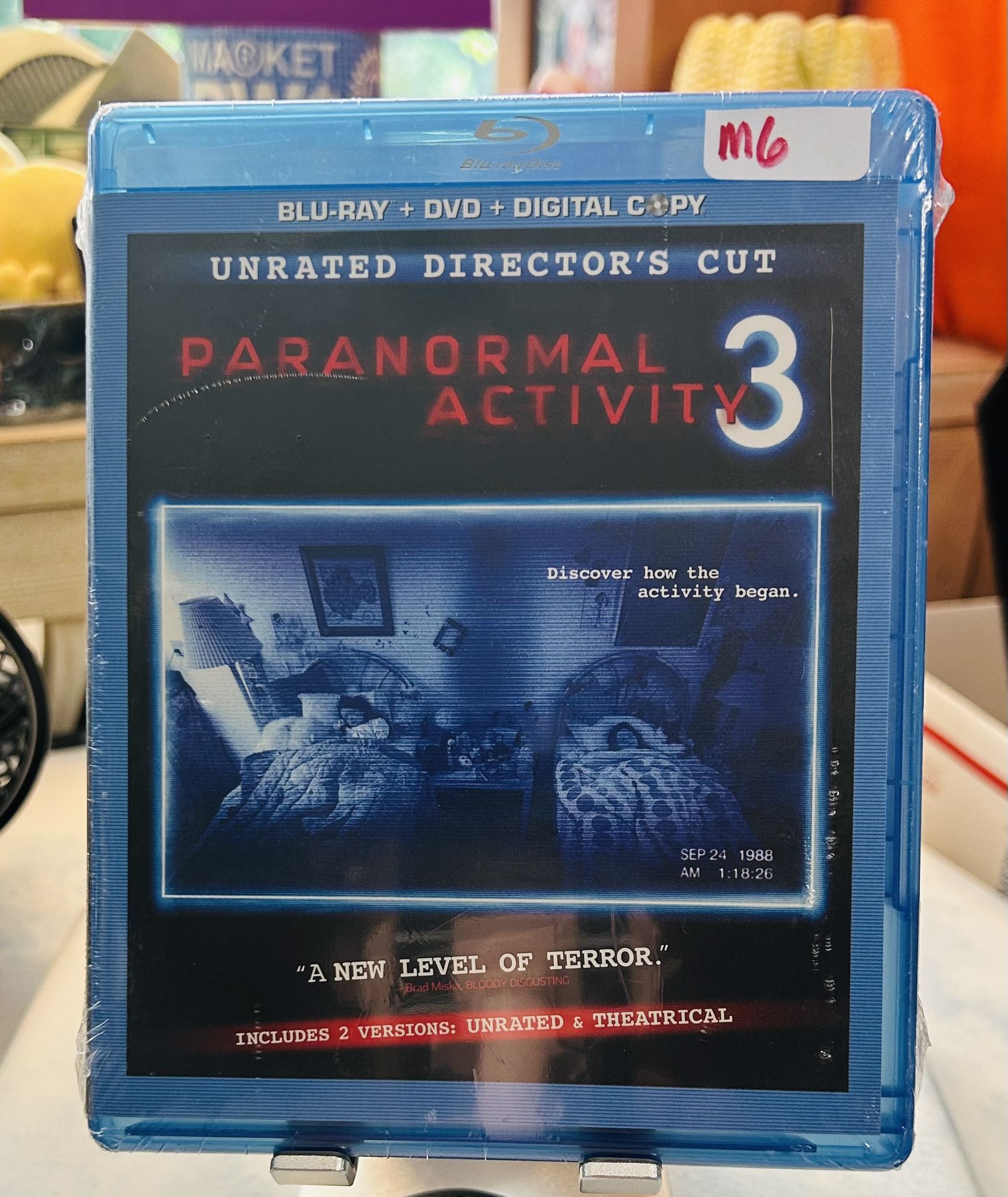 UNRATED Director’s Cut- Paranormal Activity 3 Blu-ray + DVD + Digital Copy NIP