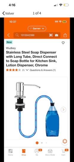 Stainless Steel Soap Dispenser with Long Tube