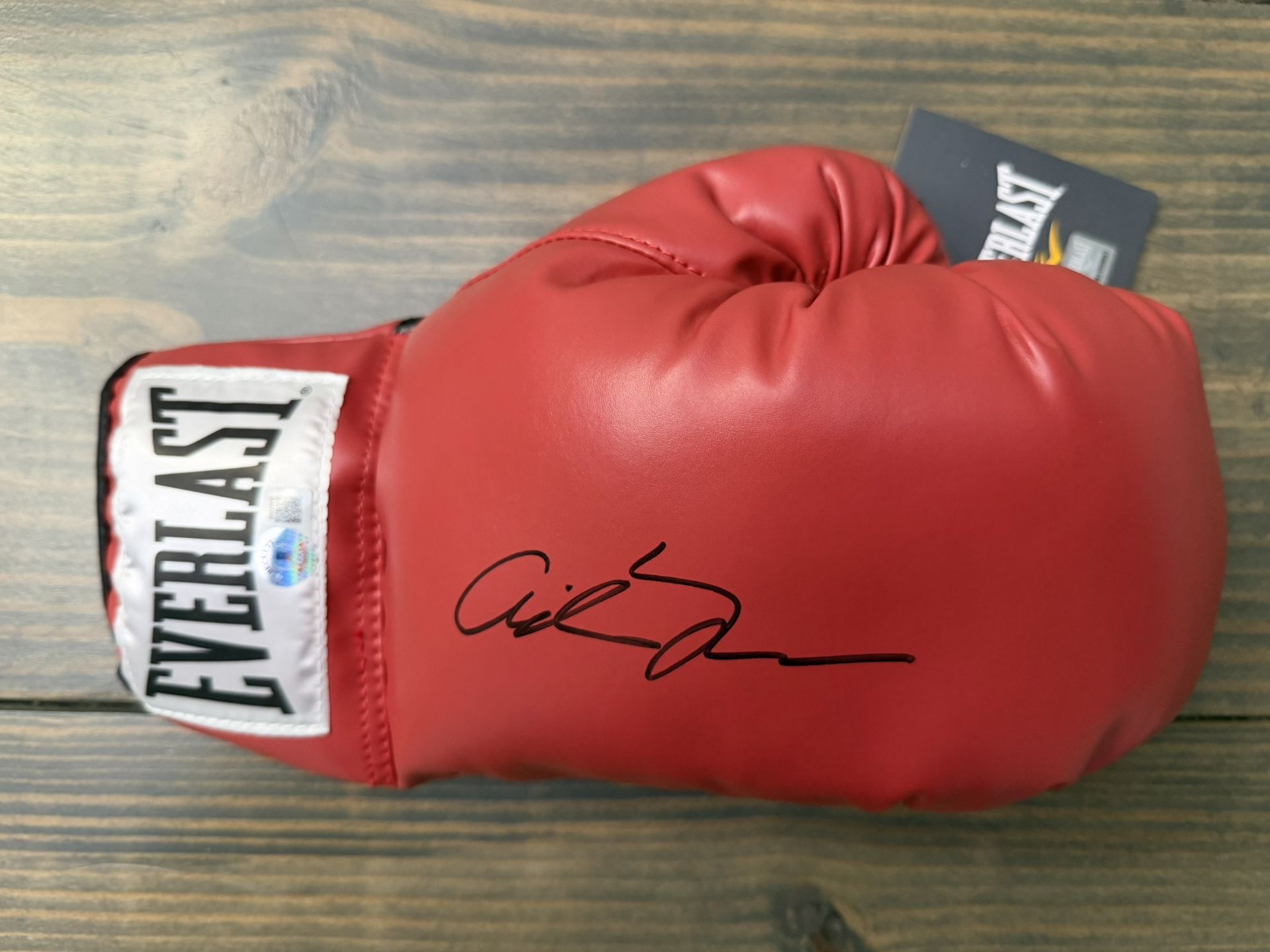 🥊 Antonio Tarver Signed Red Everlast Boxing Glove – Beckett Witnessed 🥊