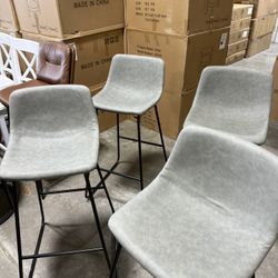 30 Inch Height Modern Barstools Set of 4