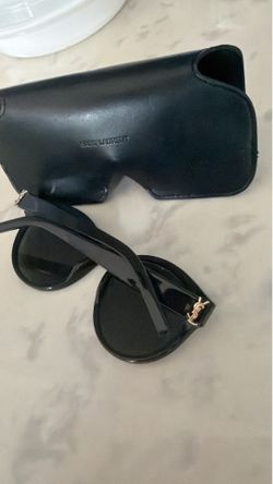 Black YSL Round Glasses