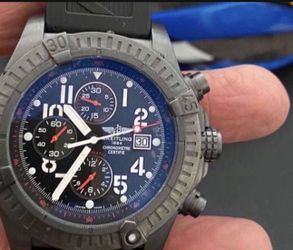 Breitling limited edition super avenger black steel