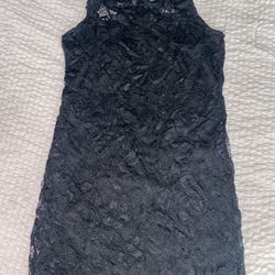 Black Laced Mini Dress