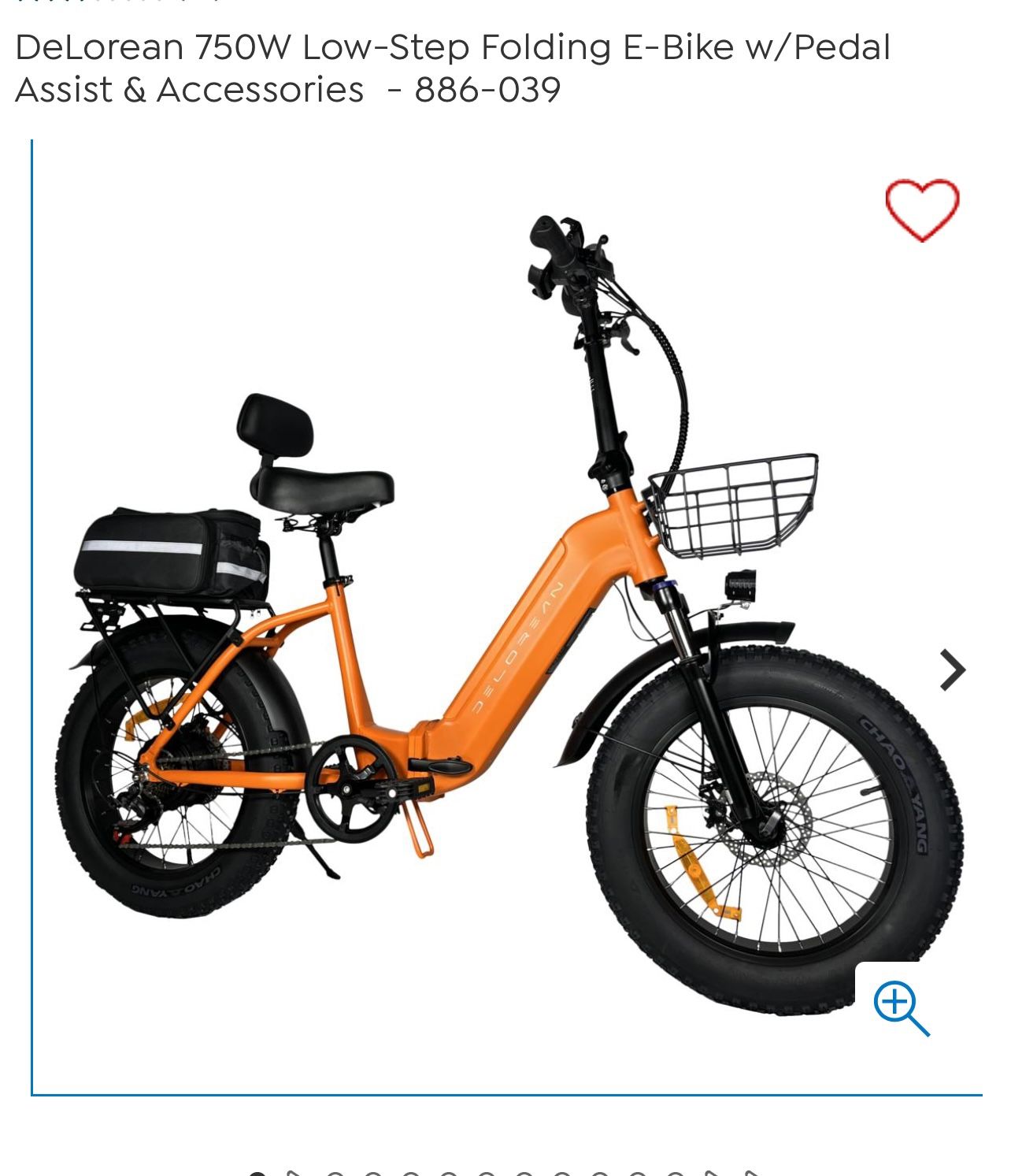 Delorean 750W Low Step Folding E-bike