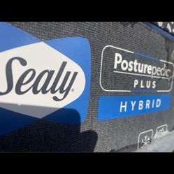Queen Sealy Hybrid Mattress Is Soft Version-NEW-CHEAPER !
