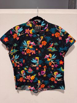 Jeff Granito Tinker Bell Hawaiian Shirt - Women Size XL