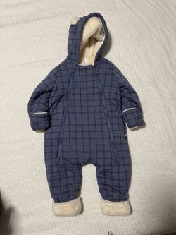 Baby Gap Plaid Sherpa-Lined Snowsuit