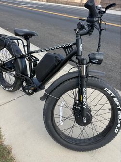 Dual Motor Electric Bike – 2 Seater, Fat Tire, High Power E-Bike