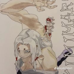 Kimimaro (NARUTO) FULL HAND DRAWN AND COLORED