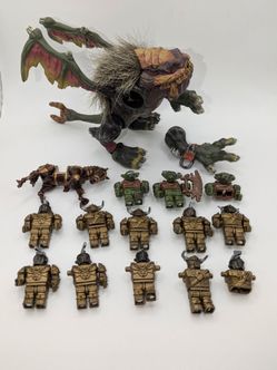Mega Bloks Dragons Krystal Wars Hairy Fury Vorgan & Knights Mini Figure Lot