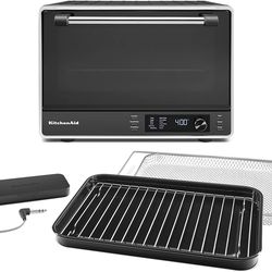 KITCHEN AID DUAL CONVECTION  COUNTERTOP OVEN /AIRFRYER & TEMP PROBE KCO224BM NEW IN BOX
