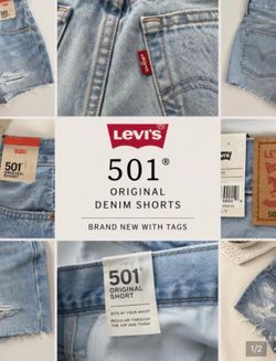 Authentic Levi's 501 denim shorts