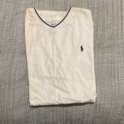 Boys White polo T-shirt size extra large 16 - 18 $5.00