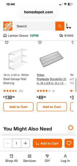 Metal shelves