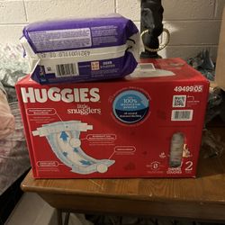 size 2 diapers. Luvs and  Huggies box has been sold.