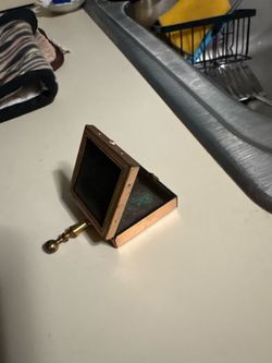Vintage antique  “Silent Butler” brass Ashtray