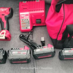 Milwaukee Combo Drills With Extras New 3-3.0 Battery's All For $300