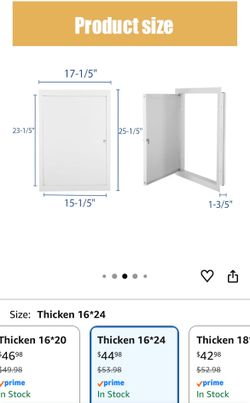 Joogto Access Panel for Drywall,Attic Door, Ceiling Access Panel for Drywall,16x24 Metal Access Panel