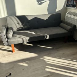 Grey Futon Sofa