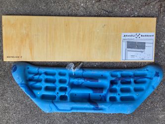 Rock climbing contact training board and backboard OBO