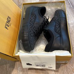 Fendi Force Classic Motif Ff Sneakers Mens Size 7uk 9.5 USA 7e1415