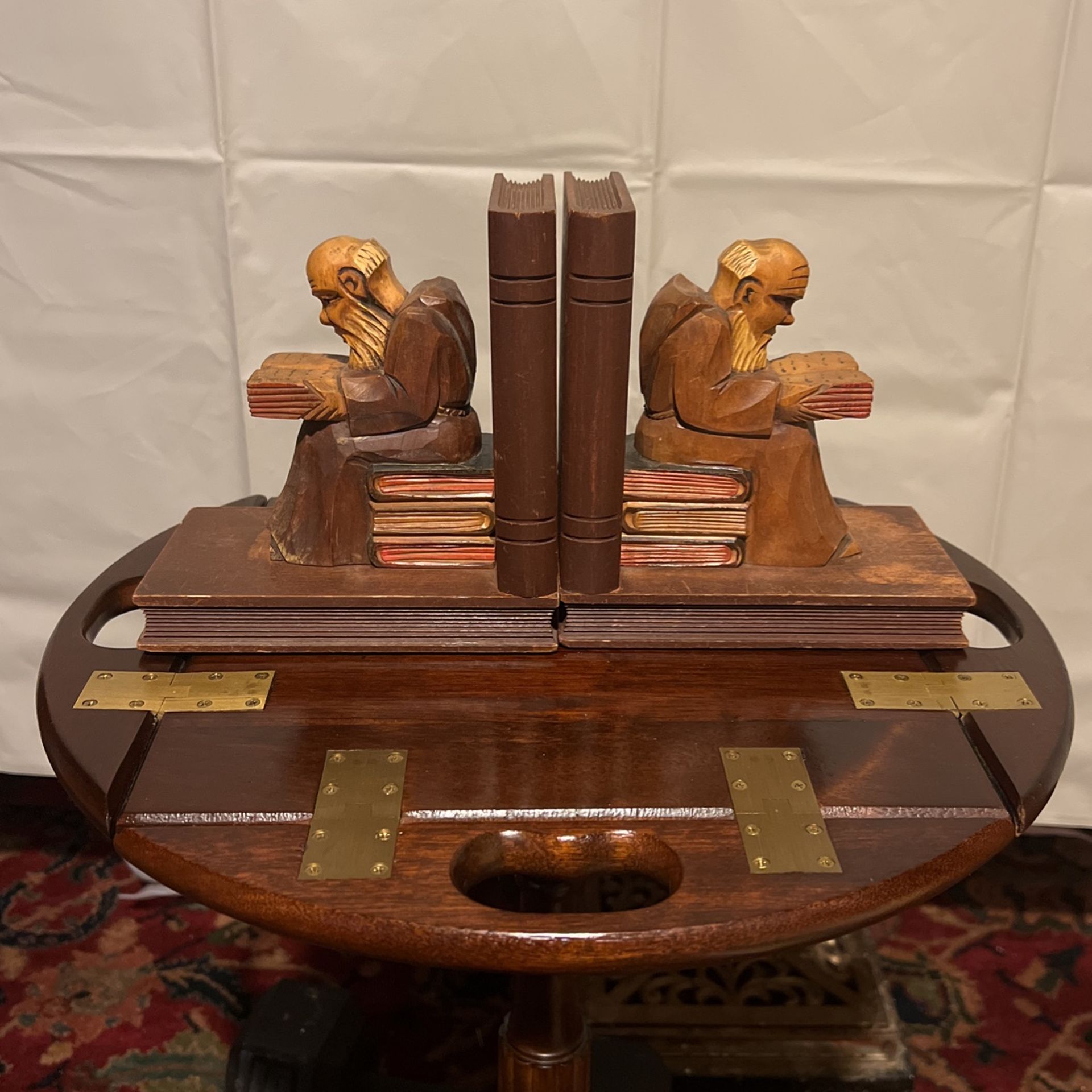 Antique Monk Book Ends (real Micoy )