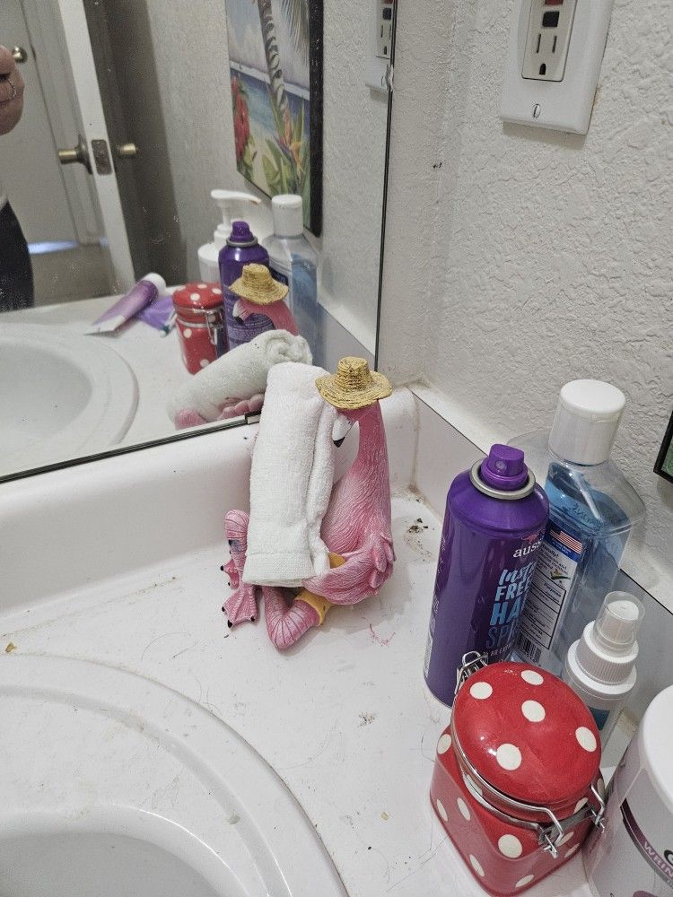 Bathroom Decor FLAMINGOS