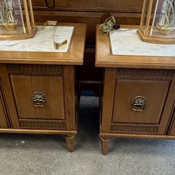 Mid-Century End Tables / Nightstands – Pair