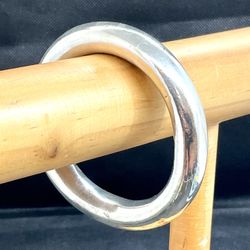 Vintage Sterling Hollow Bangle 