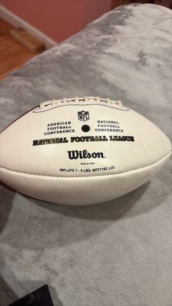 The duke multi autographed football