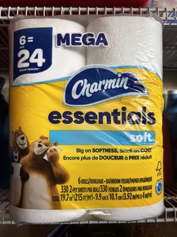 Charmin Essentials Toilet Paper Soft - 6 Pack 