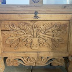 Rustic Wooden Trunk