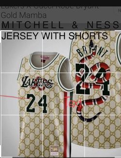AUTHENTIC MITCHELL NESS GUCCI LAKERS 24 C JERSEY SET for Sale in Bakersfield CA OfferUp