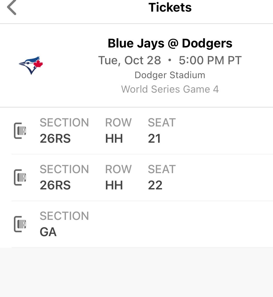 World Series Game 4 Tickets Ohtani On The Mound